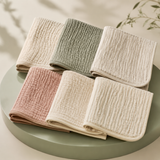 Absorbent Muslin Burp Cloths — 6 Pack — studio product view