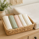 Absorbent Muslin Burp Cloths — 6 Pack — storage or care view