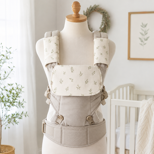 Baby Carrier Drool Pad Set — 3 Piece — lifestyle use view