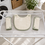 Baby Carrier Drool Pad Set — 3 Piece — storage or care view