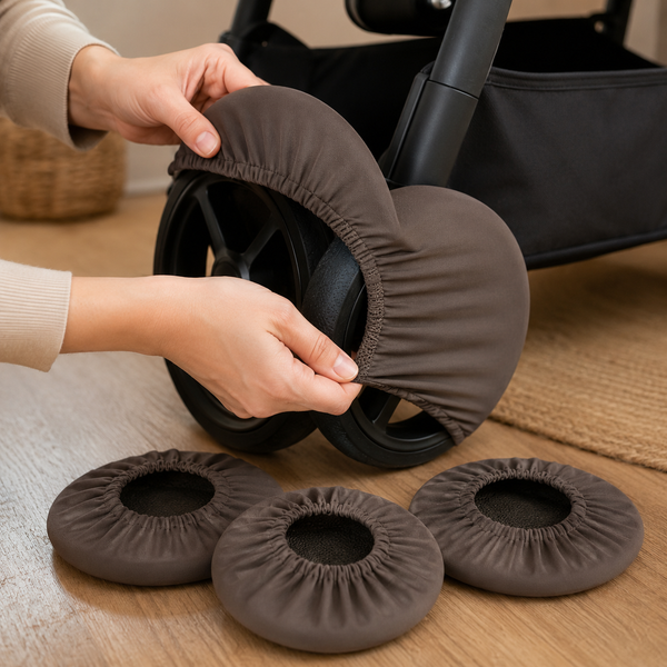 Stroller Wheel Covers — 4 Pack — feature detail view