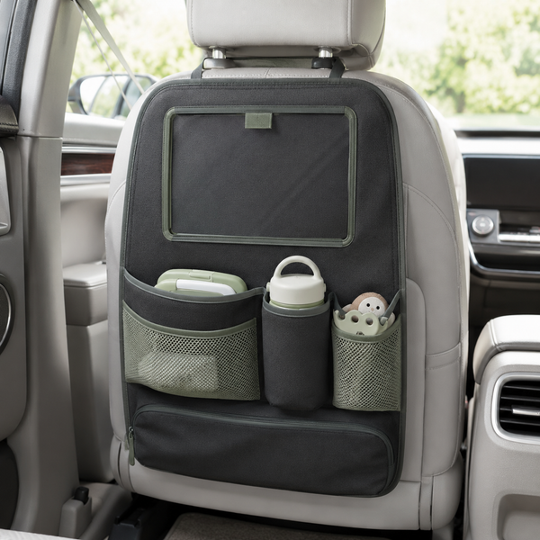 Car Backseat Organizer with Tablet Pocket — lifestyle use view
