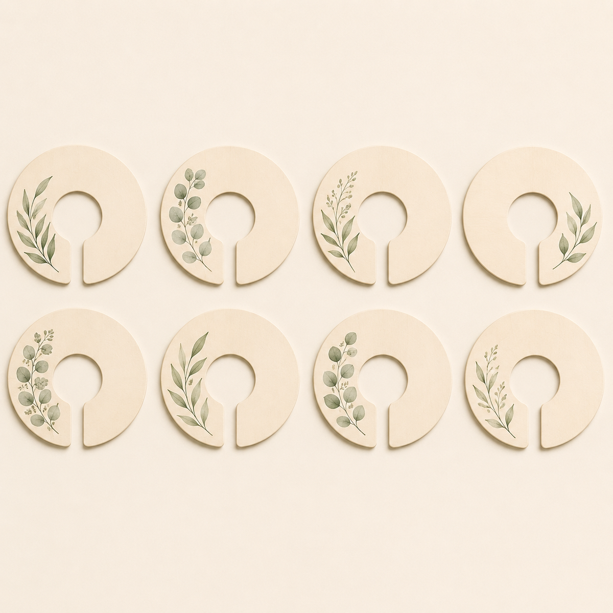 Baby Closet Size Dividers — 8 Pack — studio product view