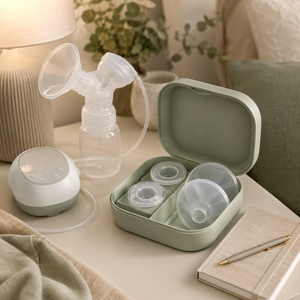 Breast Pump Flange Insert Sizing Set — lifestyle use view