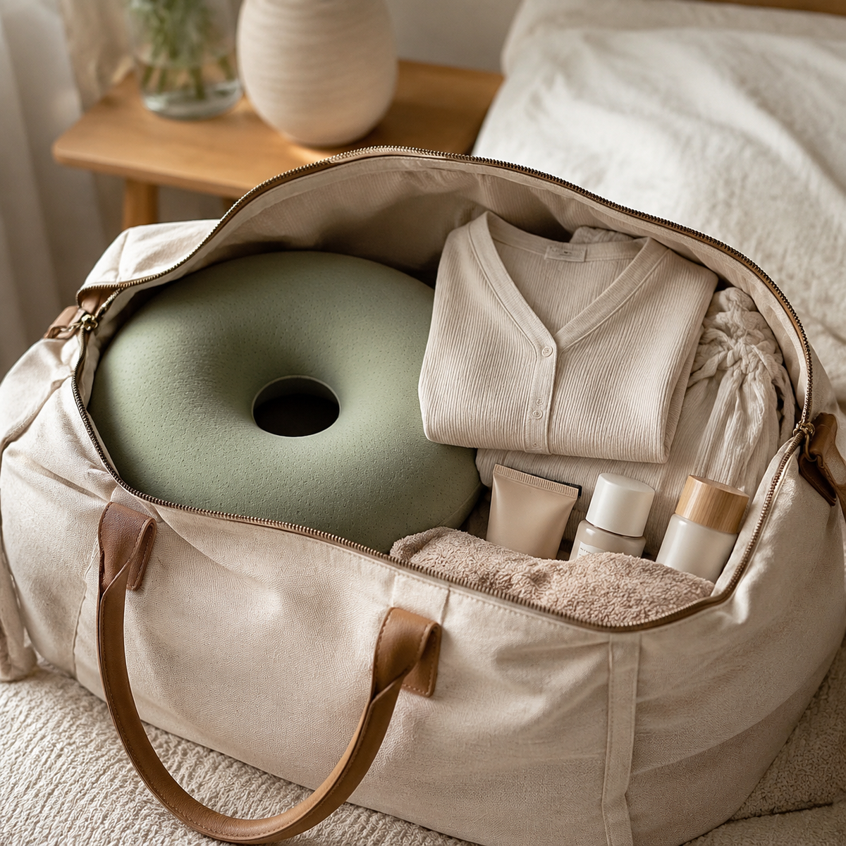 Postpartum Donut Seat Cushion — storage or care view