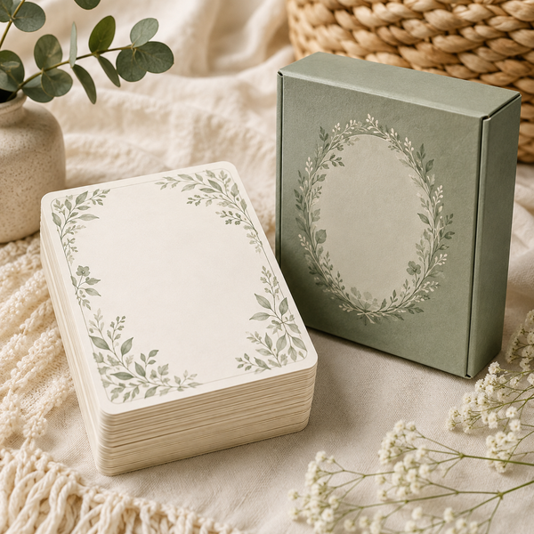 Birth Affirmation Card Deck — 30 Cards — studio product view