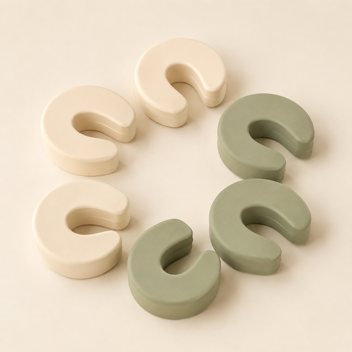 Door Pinch Guard Set — 6 Pack — studio product view