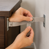 Anti-Tip Furniture Safety Straps — 4 Pack — feature detail view