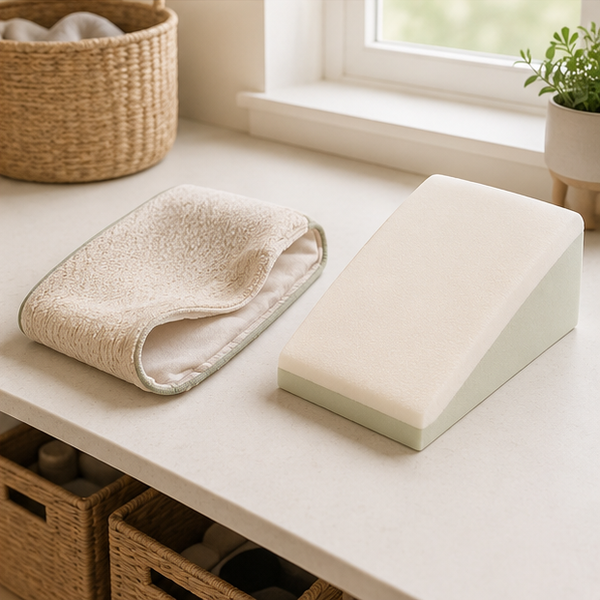 Pregnancy Wedge Support Pillow — storage and care view