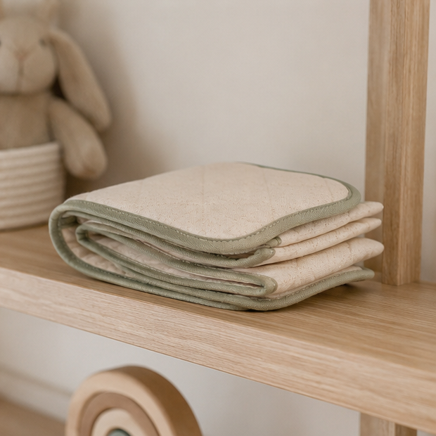 Nursery Rocking Chair Armrest Organizer — storage and care view