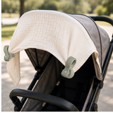 Stroller Blanket Clips — 4 Pack — lifestyle view