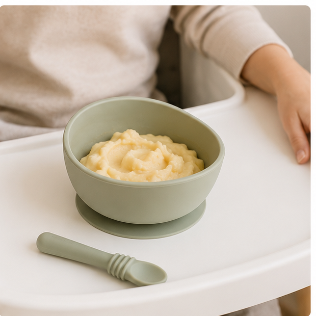 Silicone Suction Toddler Bowls — 3 Pack — lifestyle view