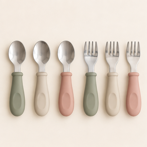 Toddler Training Utensil Set — 6 Piece — studio view
