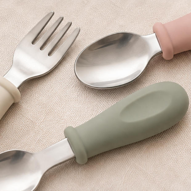 Toddler Training Utensil Set — 6 Piece — detail view