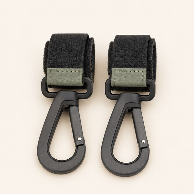 Universal Stroller Hook Clips — 2 Pack — studio view