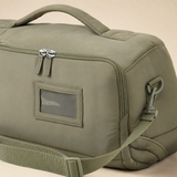 Reinforced zipper, handle, shoulder strap and ID window on the bag