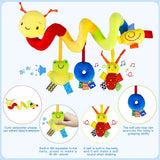 Soft hanging rattle toy details