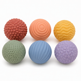 Six textured soft sensory balls hero image